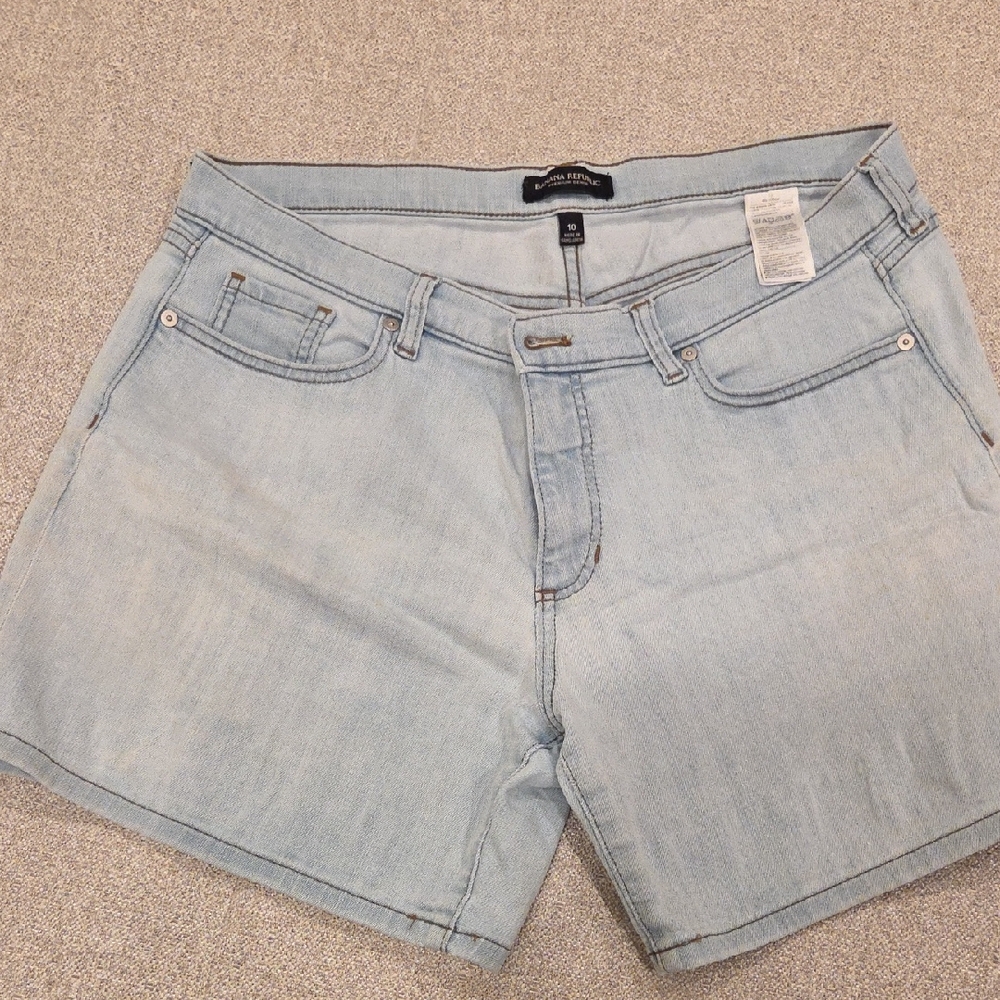 Banana Republic Light Blue Jean Shorts